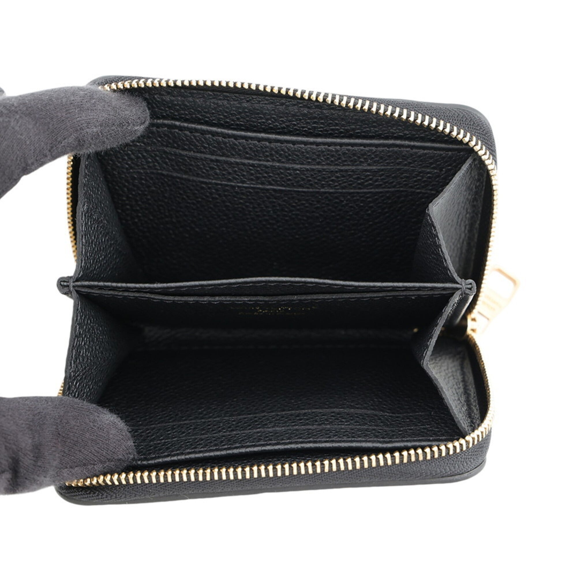 Louis Vuitton Monogram Empreinte Black Noir Monogram Empreinte Coin Purse/Coin Case (Pre-Owned)