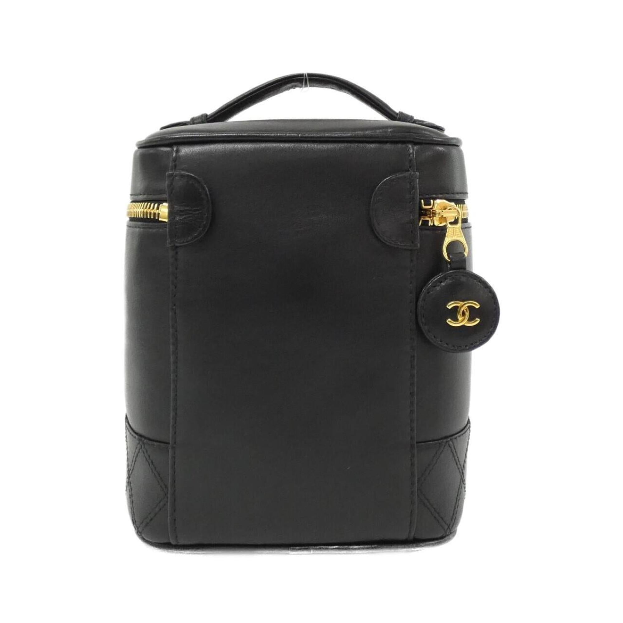 Chanel Black Leather Handbag (Pre-Owned)