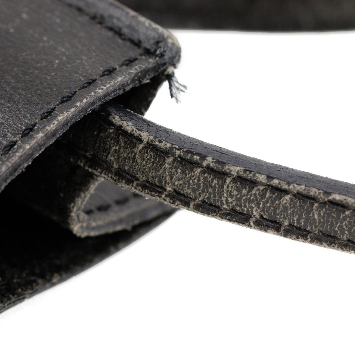 Hermes Black Leather Pochette Shoulder Bag (Pre-Owned)