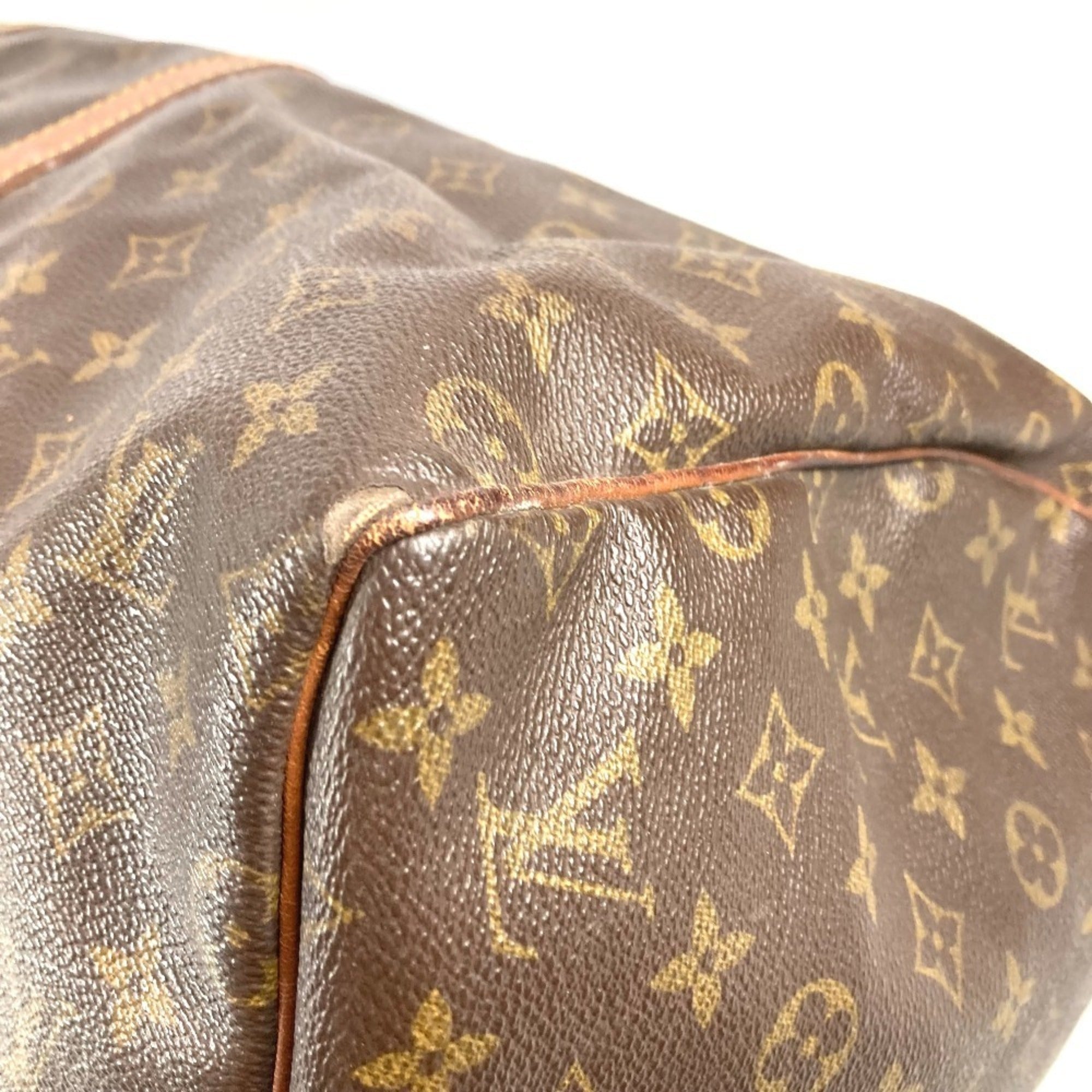 Louis Vuitton Brown Monogram Canvas Boston Bag Handbag (Pre-Owned)