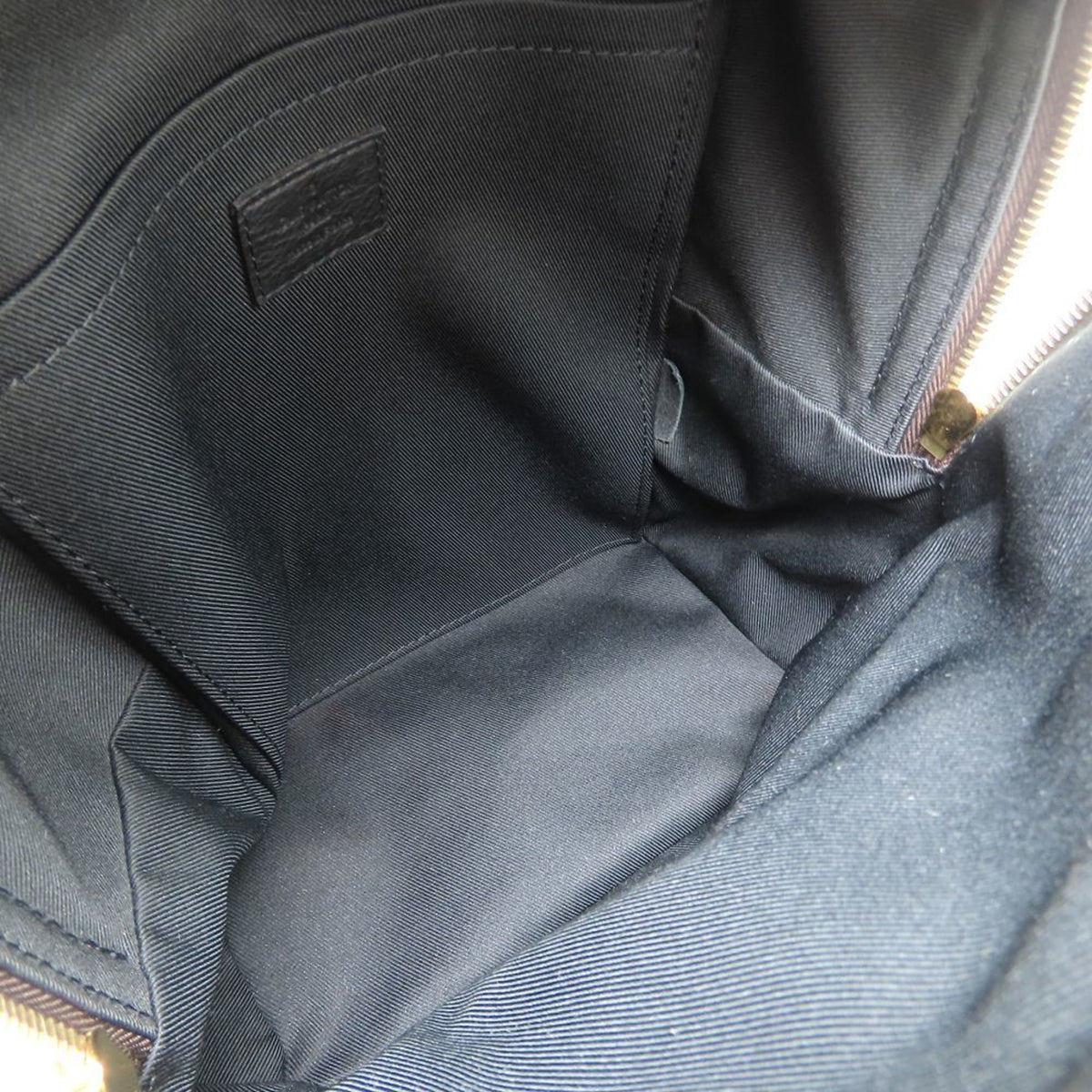 Louis Vuitton Black Brown Canvas Leather Backpack (Pre-Owned)