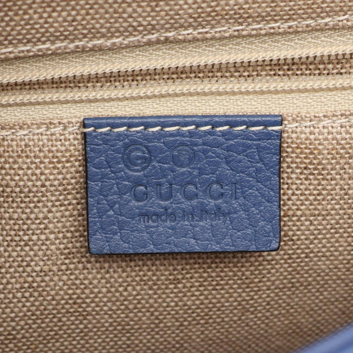 Gucci Blue Leather Handbag (Pre-Owned)
