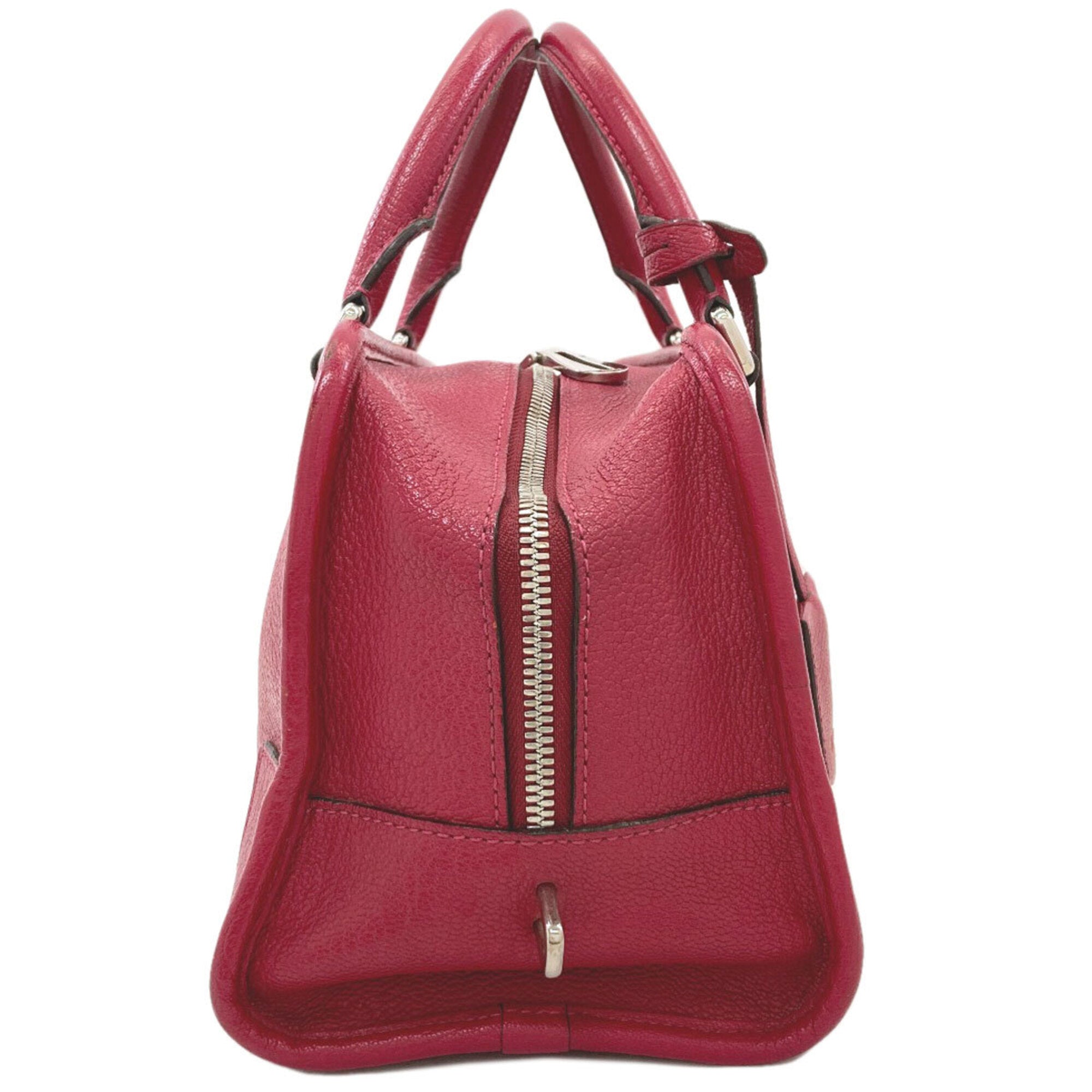 Loewe Red Color Leather Handbag (Pre-Owned)