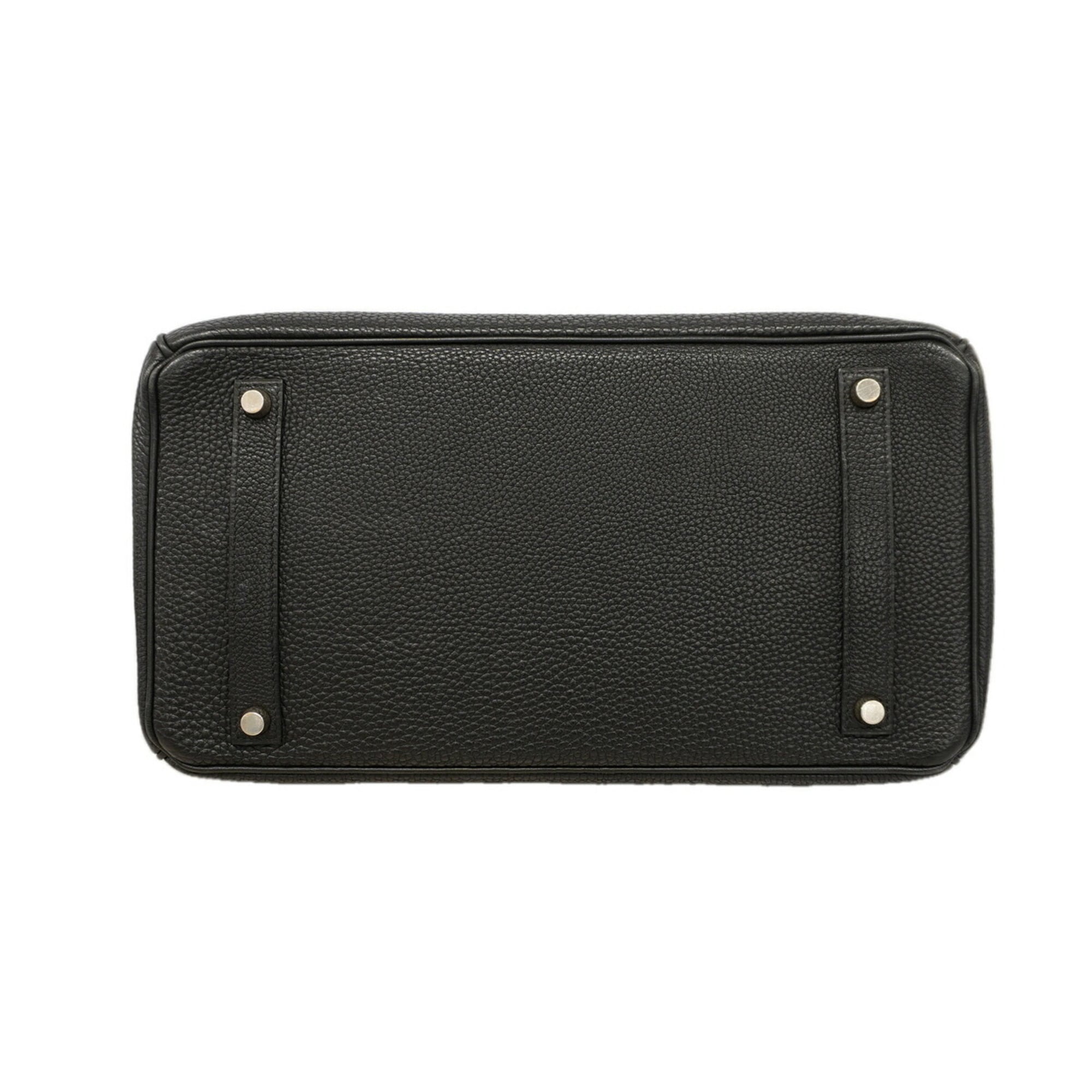 Hermes Black Togo Leather Handbag (Pre-Owned)