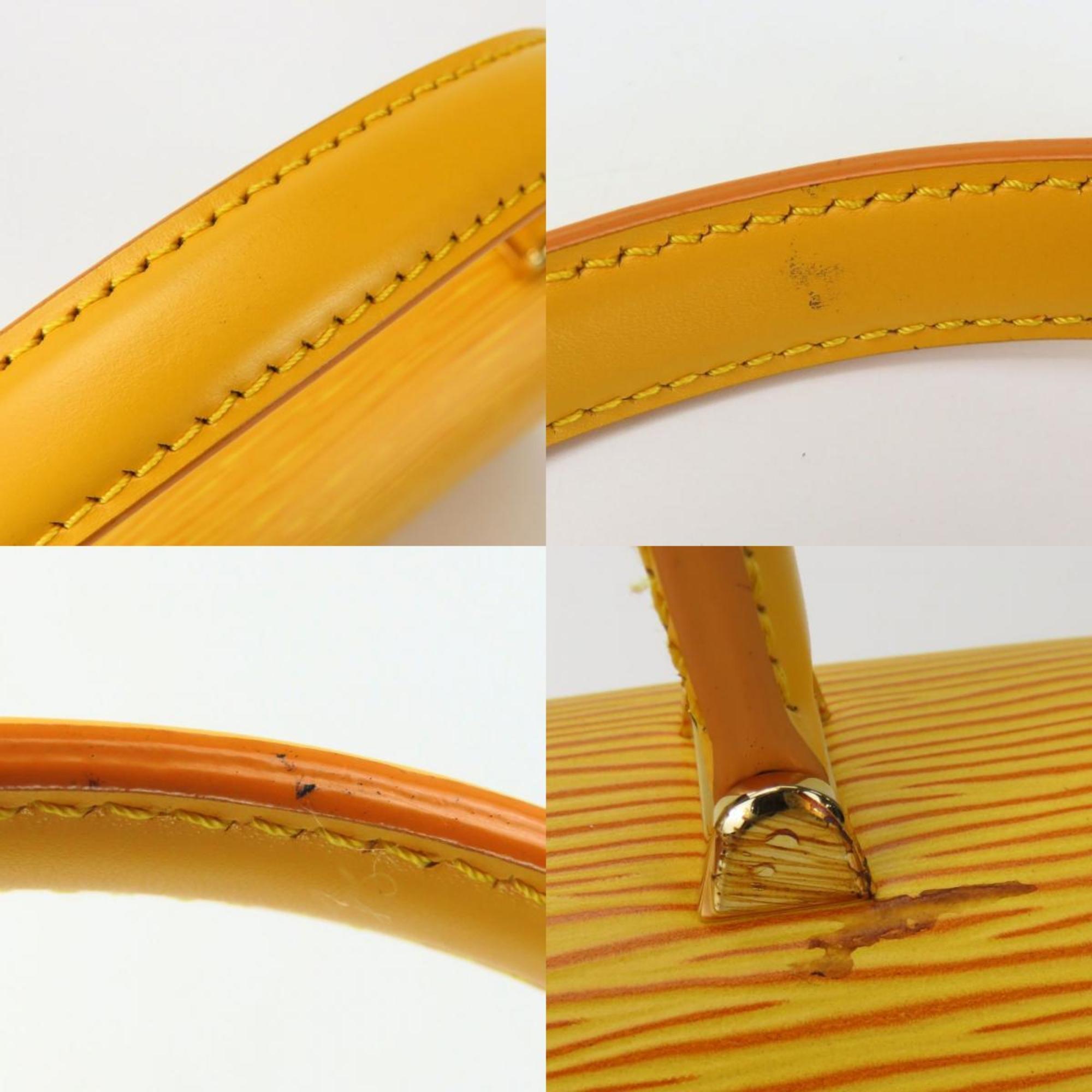 Louis Vuitton Epi Yellow Epi Leather Handbag (Pre-Owned)