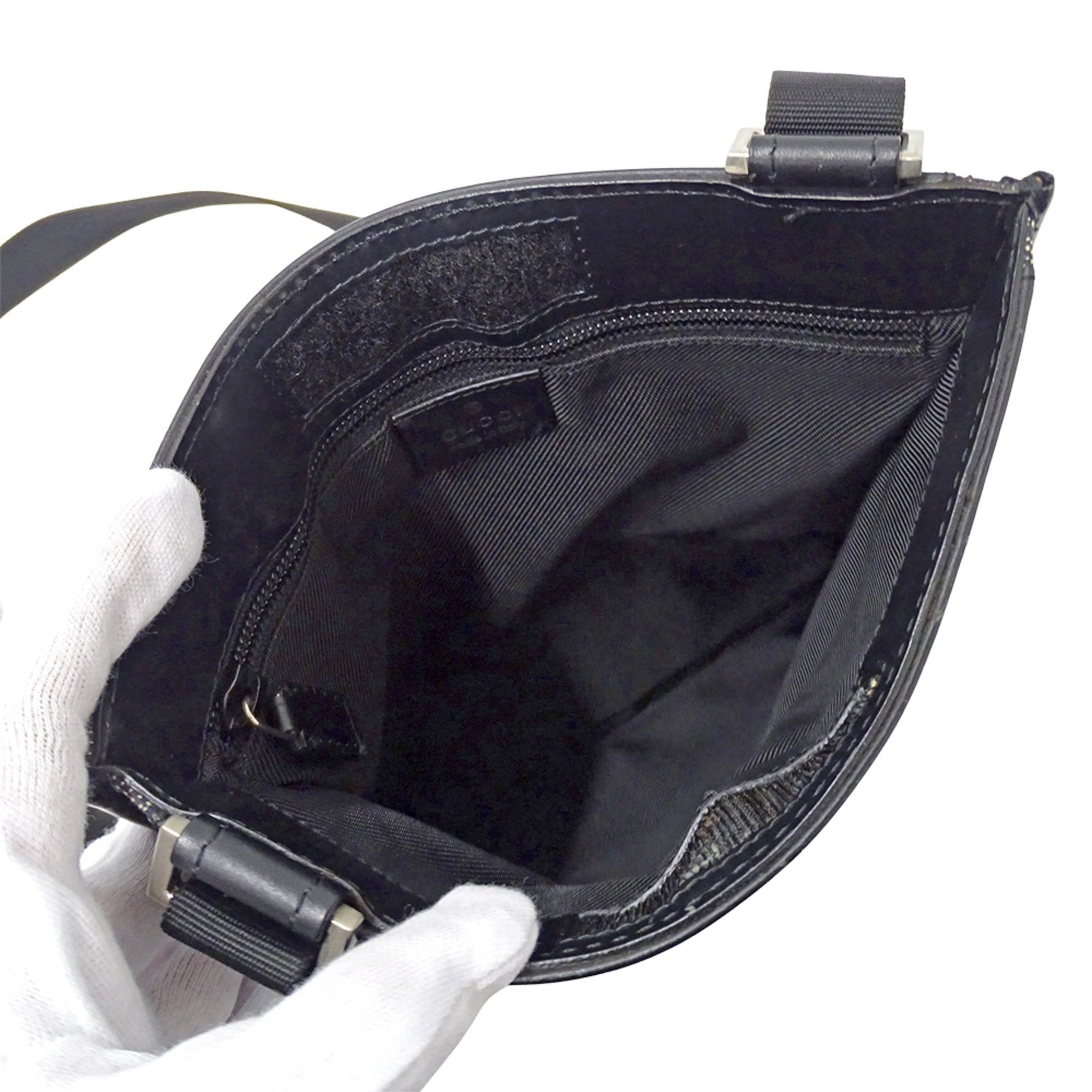 Gucci Navy Denim Shoulder Bag (Pre-Owned)