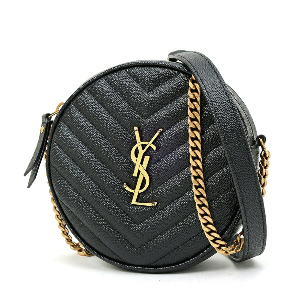 Saint Laurent Black Leather Shoulder Bag (Pre-Owned)