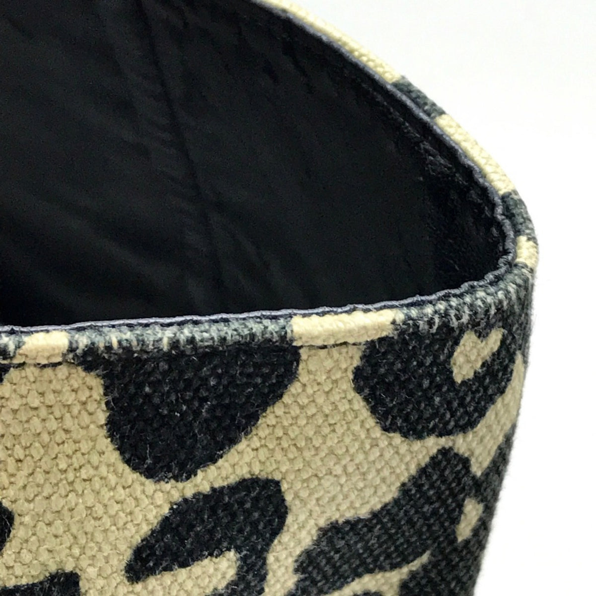 Celine Beige Black Canvas Leather Tote Bag (Pre-Owned)