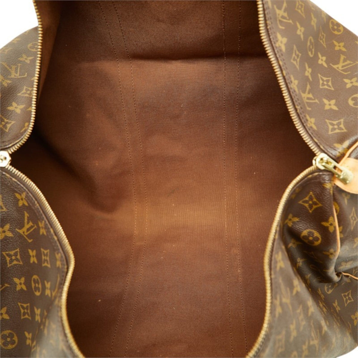 Louis Vuitton Brown Pvc Leather Boston Bag (Pre-Owned)