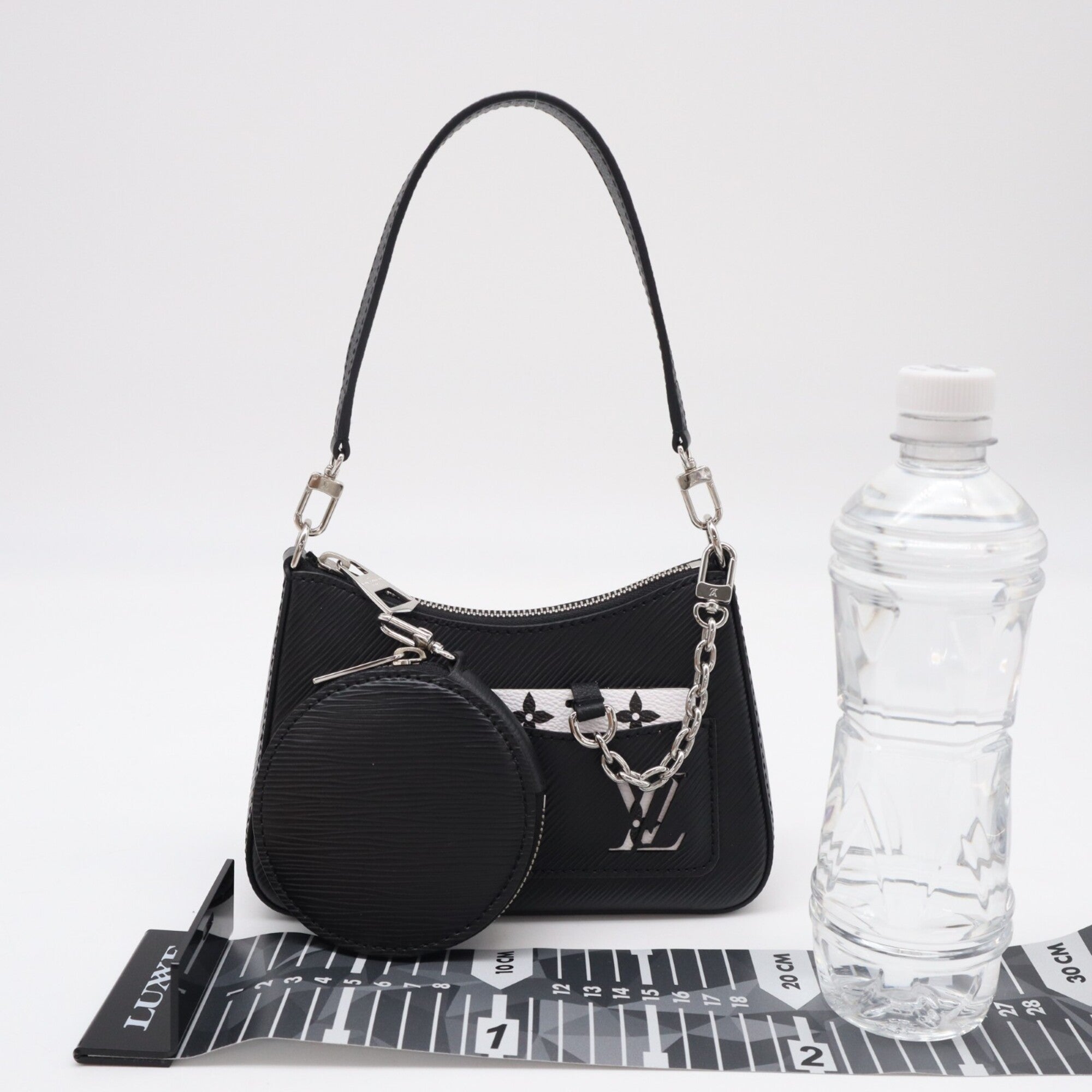 Louis Vuitton Epi Black Noir White Leather Handbag (Pre-Owned)