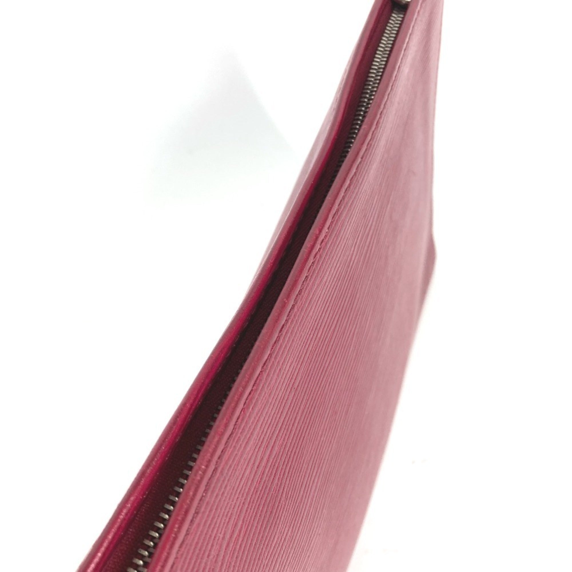 Louis Vuitton Fuchsia Red Color Epi Leather Clutch Bag Pouch (Pre-Owned)
