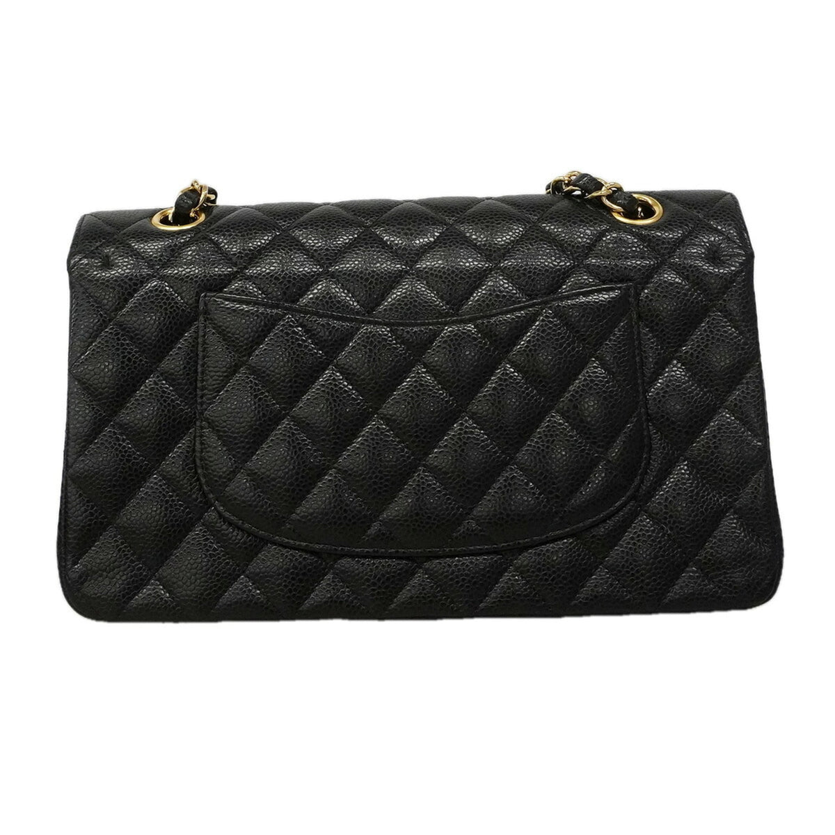 Chanel Black Grained Calfskin Shoulder Bag (Pre-Owned)