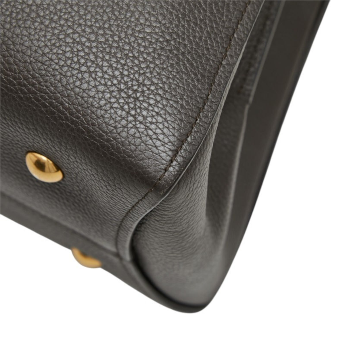 Salvatore Ferragamo Brown Leather Handbag Shoulder Bag (Pre-Owned)