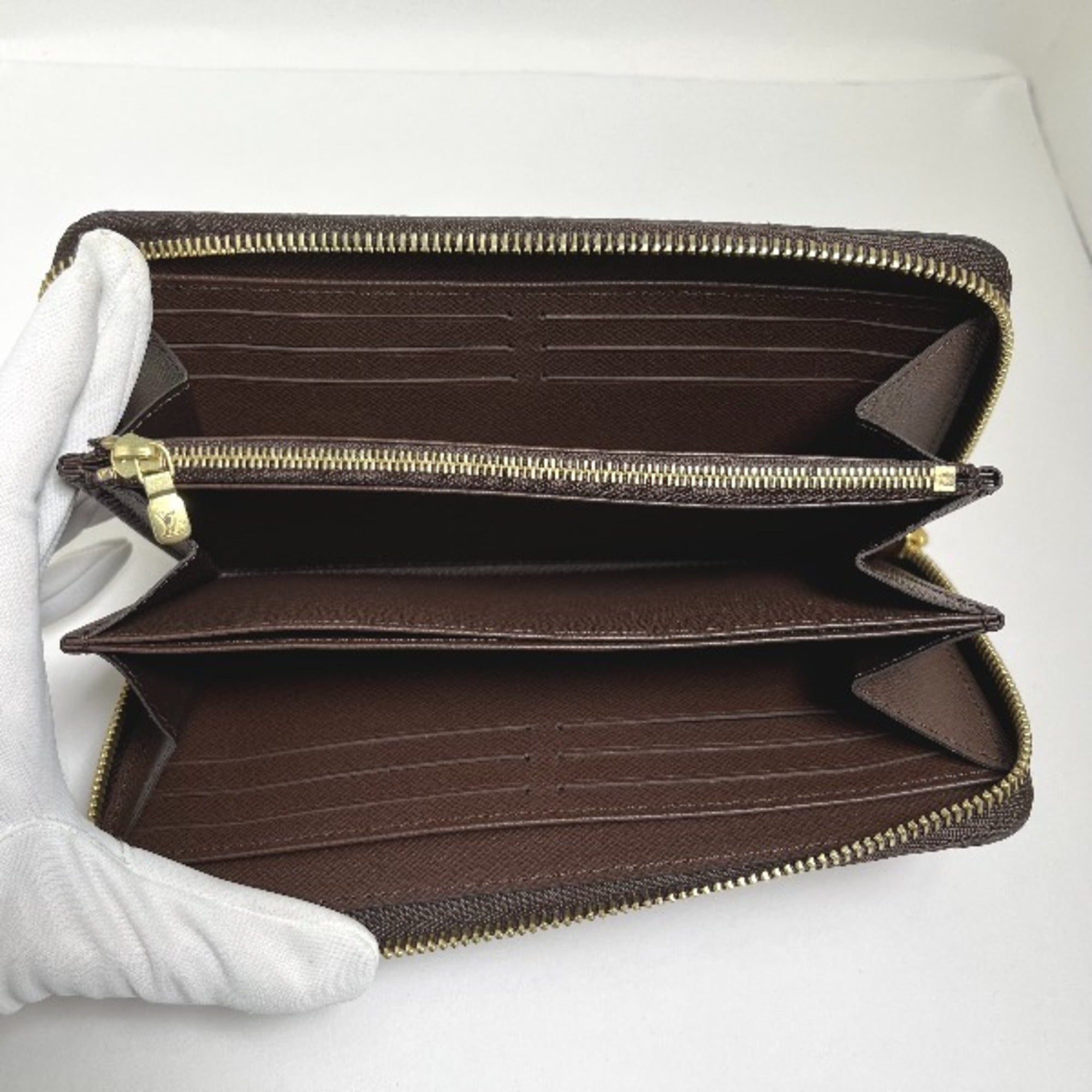 Louis Vuitton Brown Damier Canvas Long Wallet (Bi-Fold) (Pre-Owned)