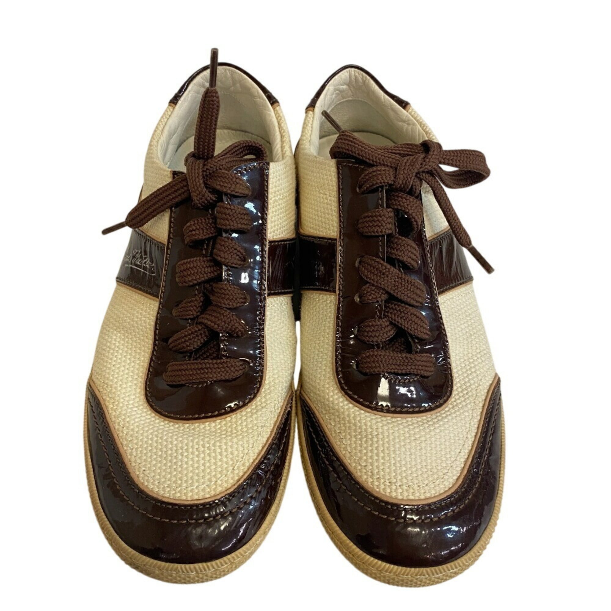 Louis Vuitton Brown White Sneakers (Pre-Owned)