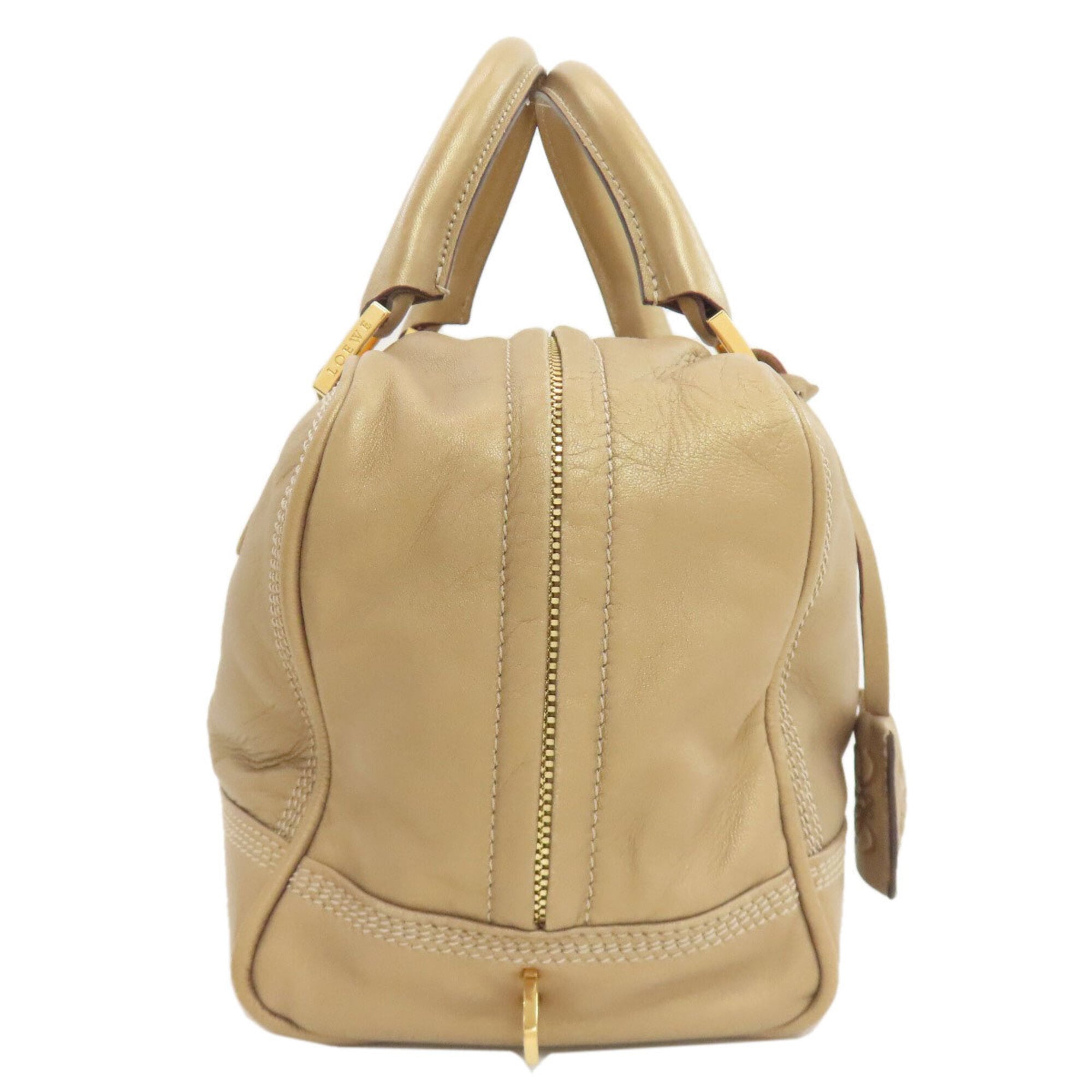 Loewe Amazona Gold Leather Handbag (Pre-Owned)