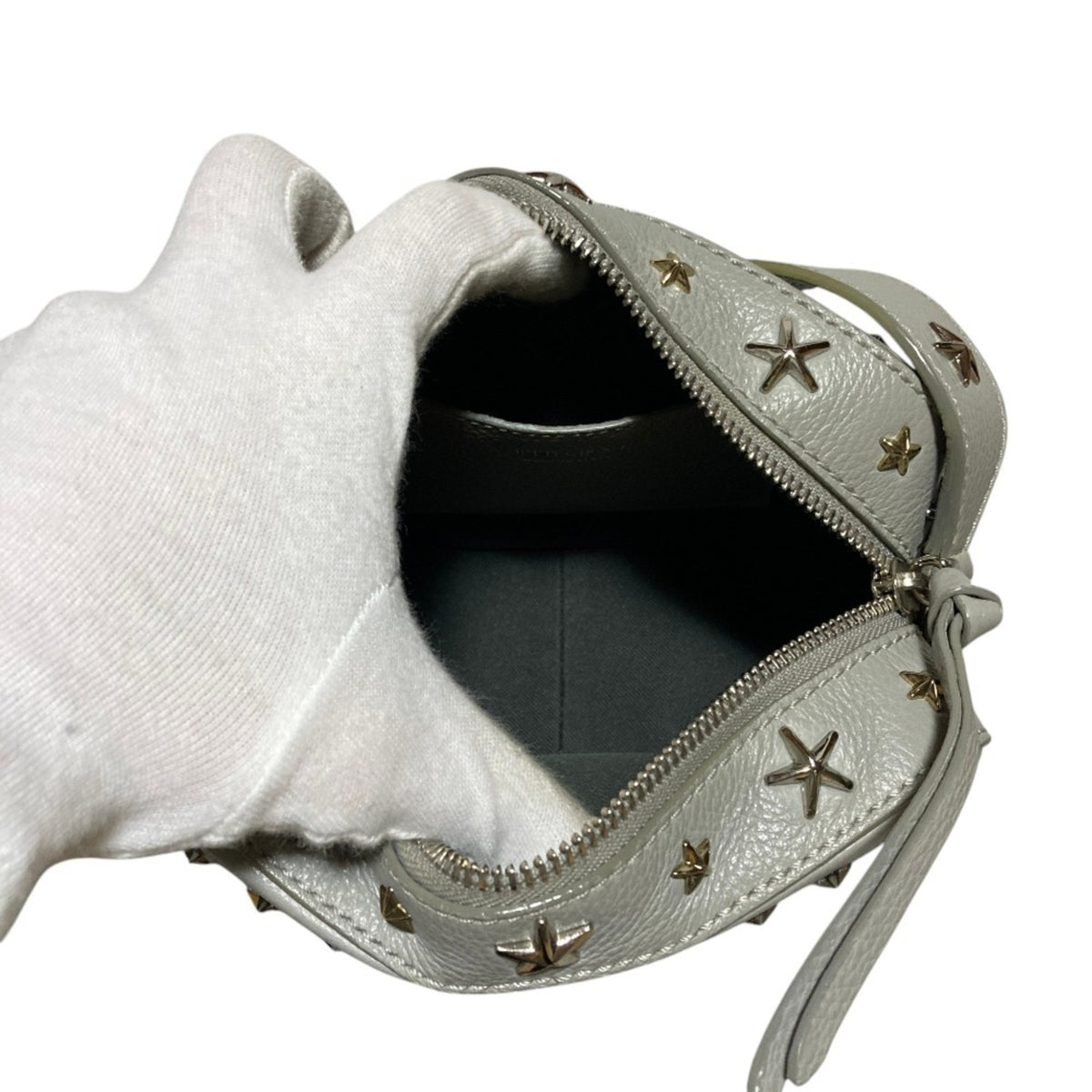 Jimmy Choo Gray Shoulder Bag (Pre-Owned)