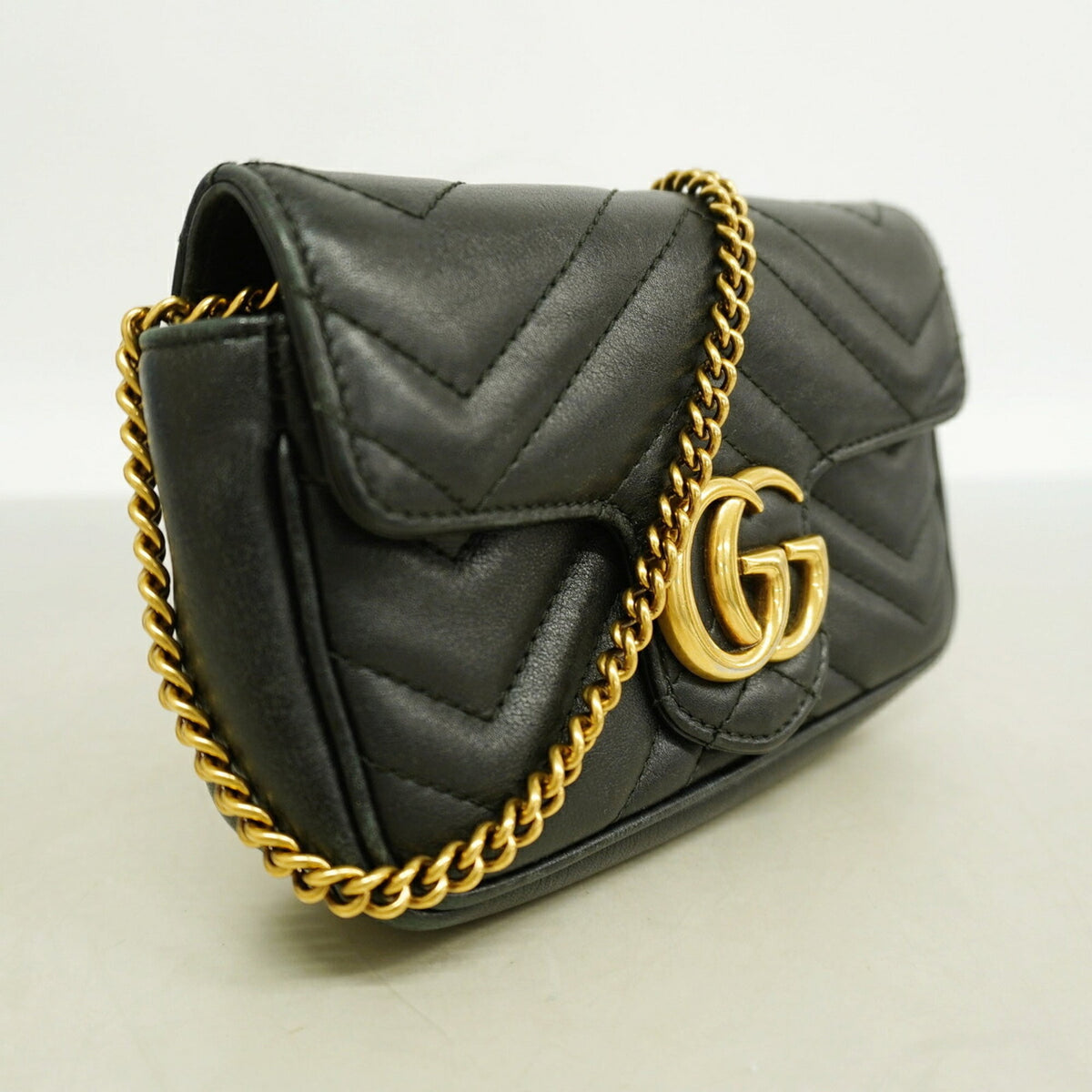Gucci Black Leather Shoulder Bag (Pre-Owned)