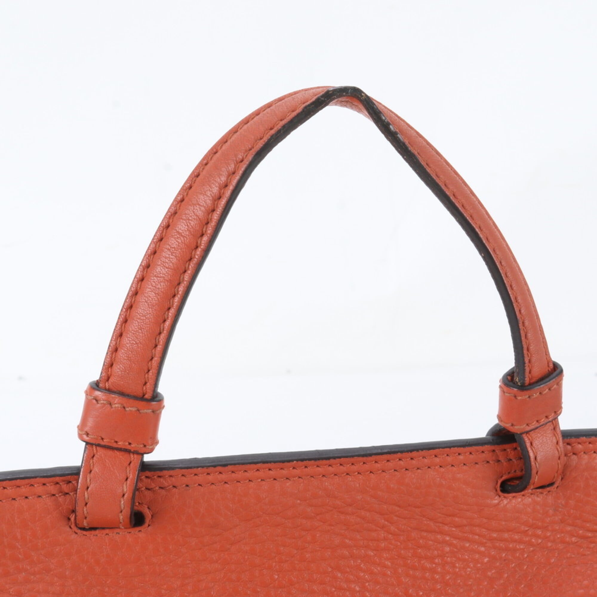 Gucci Orange Leather Crossbody Bag Handbag Shoulder Bag (Pre-Owned)
