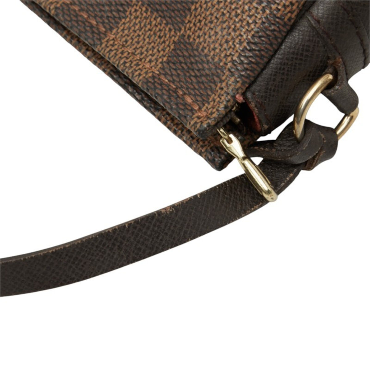Louis Vuitton Brown Pvc Leather Handbag Pouch (Pre-Owned)