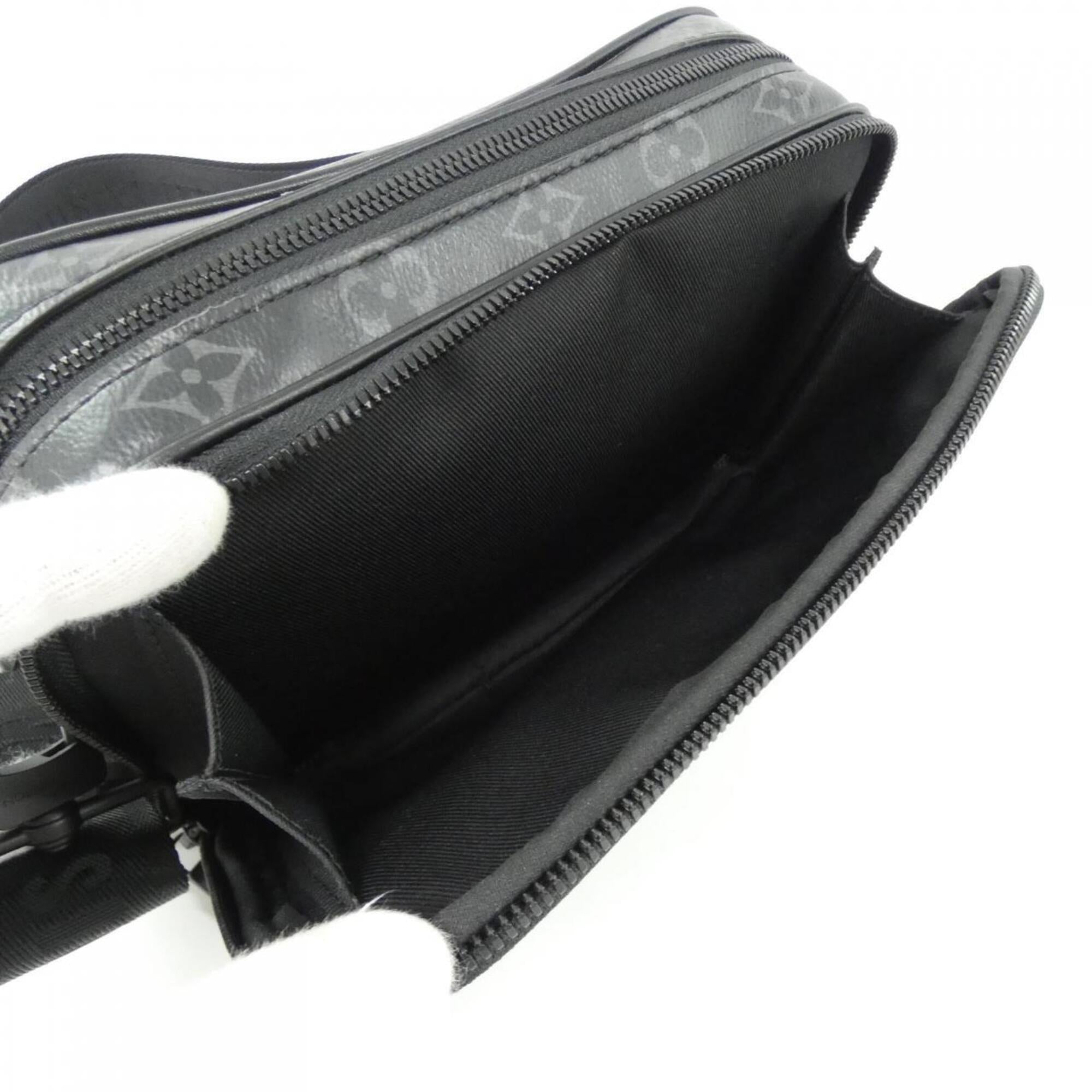 Louis Vuitton Monogram Eclipse Black Coated Canvas Shoulder Bag (Pre-Owned)