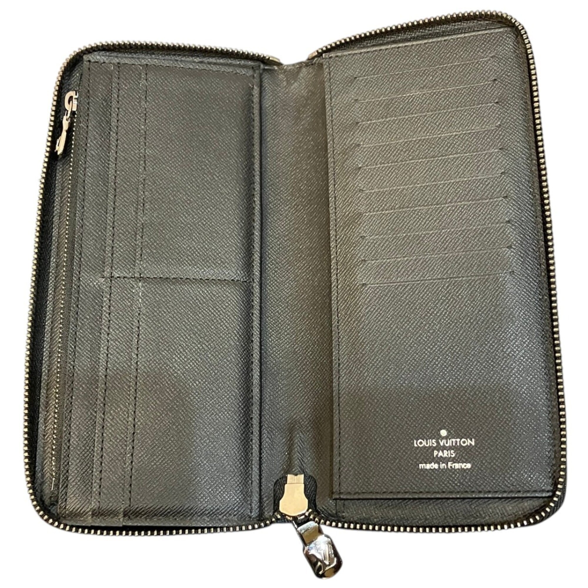Louis Vuitton Noir Coated Canvas Long Wallet (Bi-Fold) (Pre-Owned)