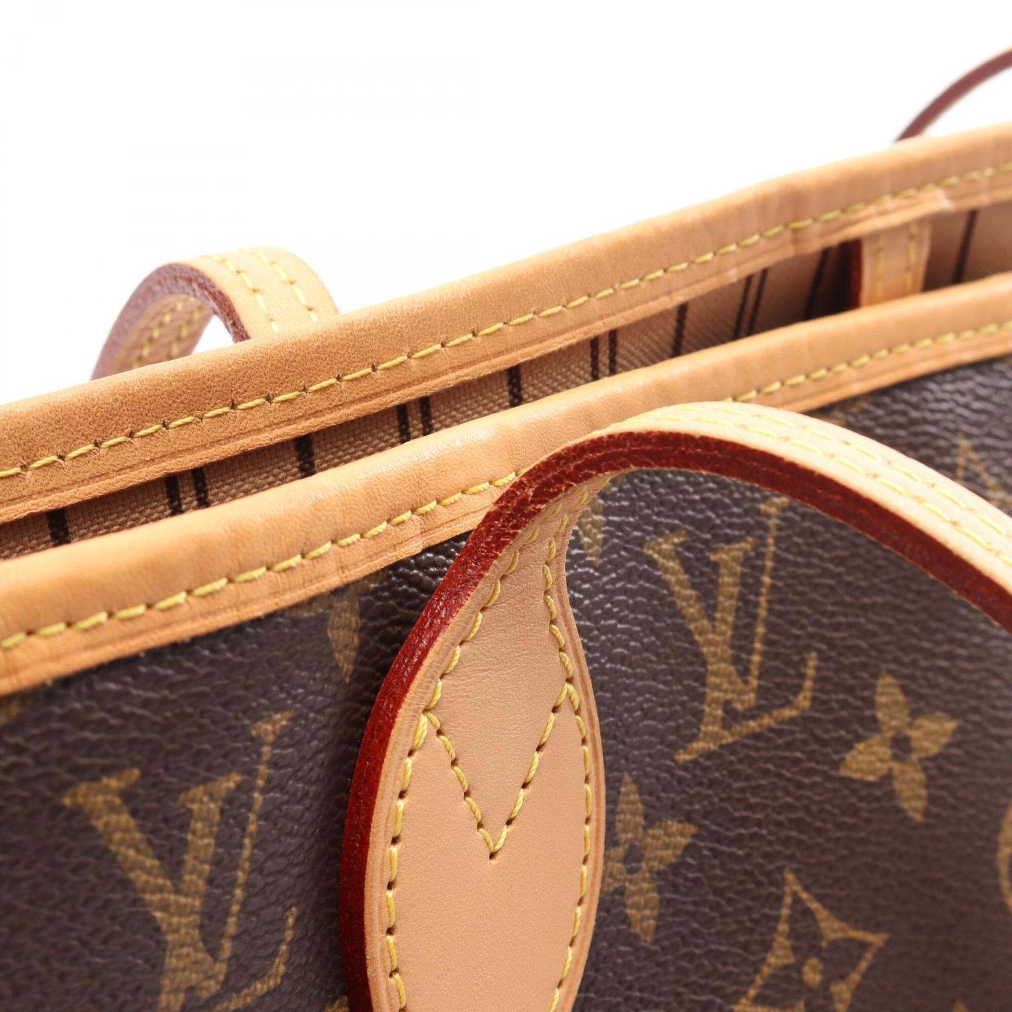 Louis Vuitton Brown Coated Canvas Pvc Monogram Leather Handbag Tote Bag (Pre-Owned)
