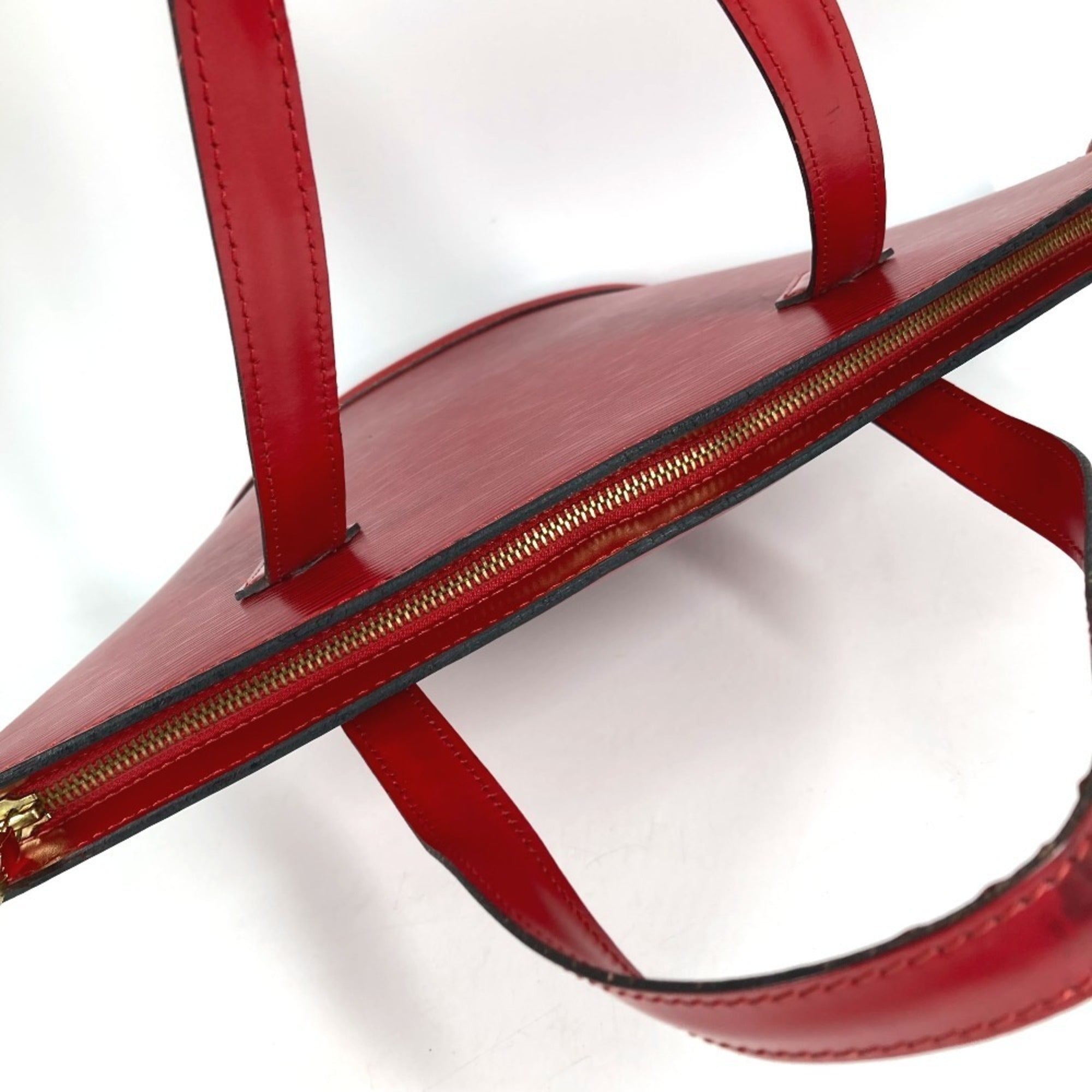 Louis Vuitton Epi Castilian Red Red Color Epi Leather Handbag Shoulder Bag Tote Bag (Pre-Owned)