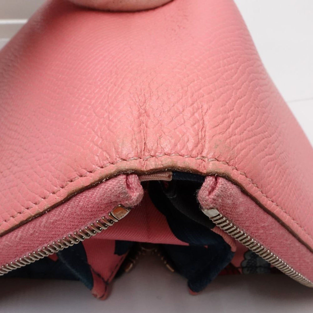 Hermes Pink Epsom Leather Coin Purse/Coin Case (Pre-Owned)