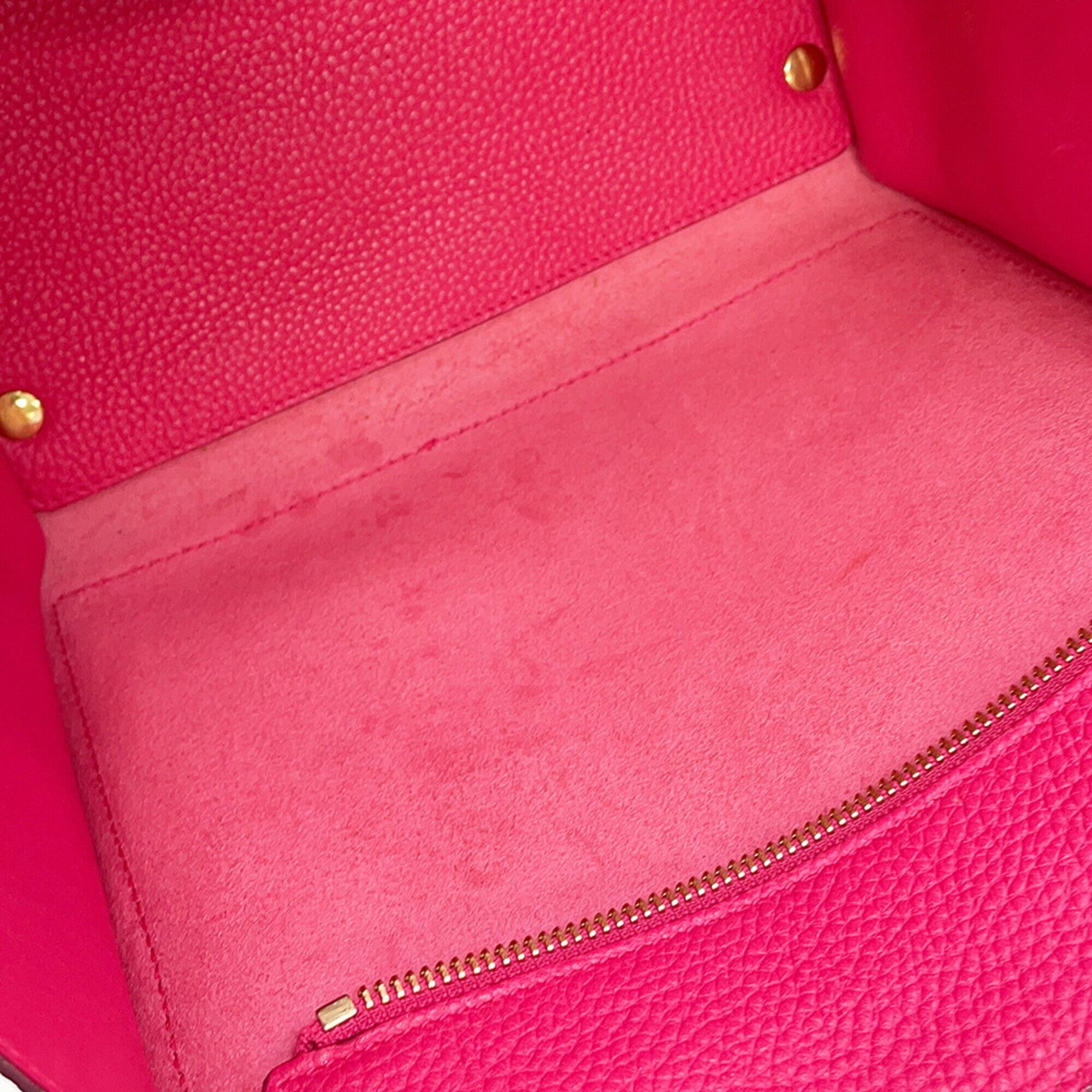 Salvatore Ferragamo Pink Leather Handbag (Pre-Owned)