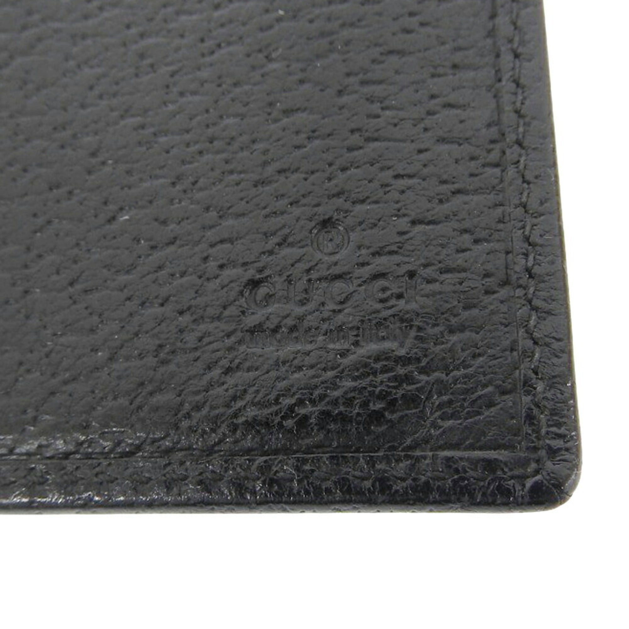 Gucci Black Gg Canvas Long Wallet (Bi-Fold) (Pre-Owned)