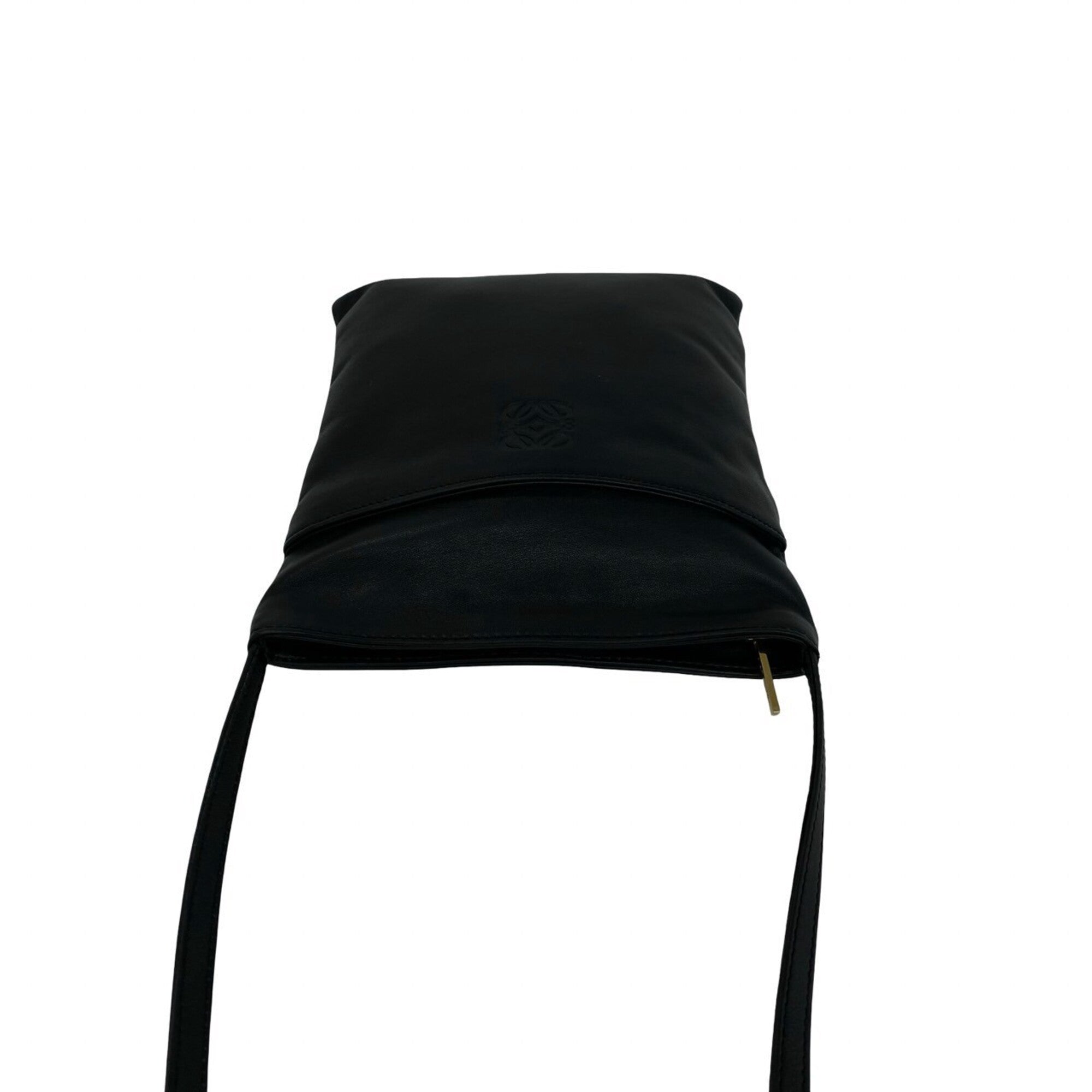 Loewe Black Leather Pochette Shoulder Bag (Pre-Owned)