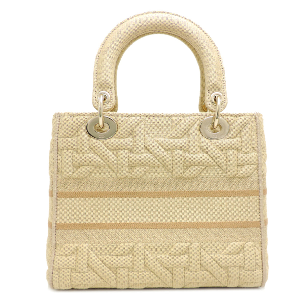 Christian Dior Beige Canvas Handbag (Pre-Owned)