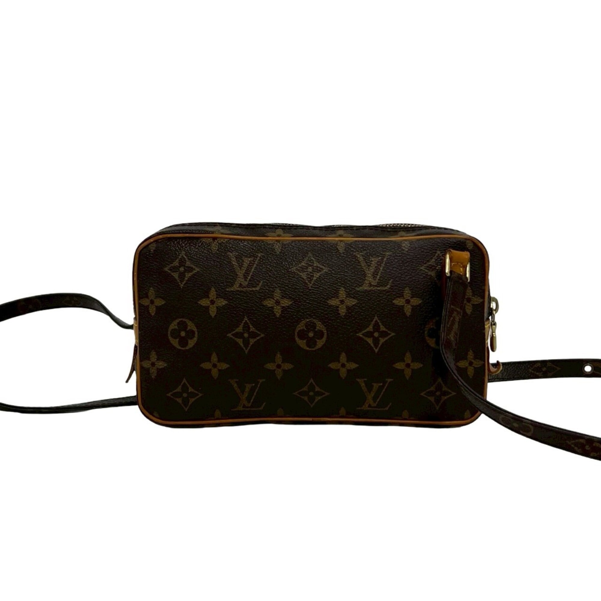 Louis Vuitton Brown Leather Pvc Pochette Shoulder Bag (Pre-Owned)