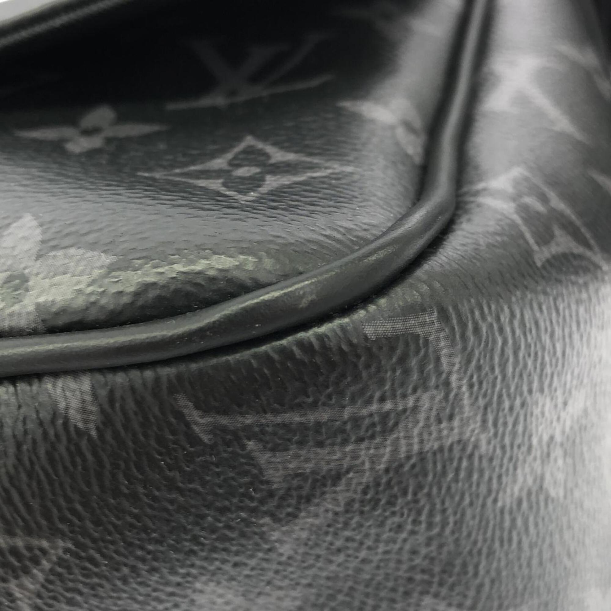 Louis Vuitton Black Coated Canvas Shoulder Bag (Pre-Owned)