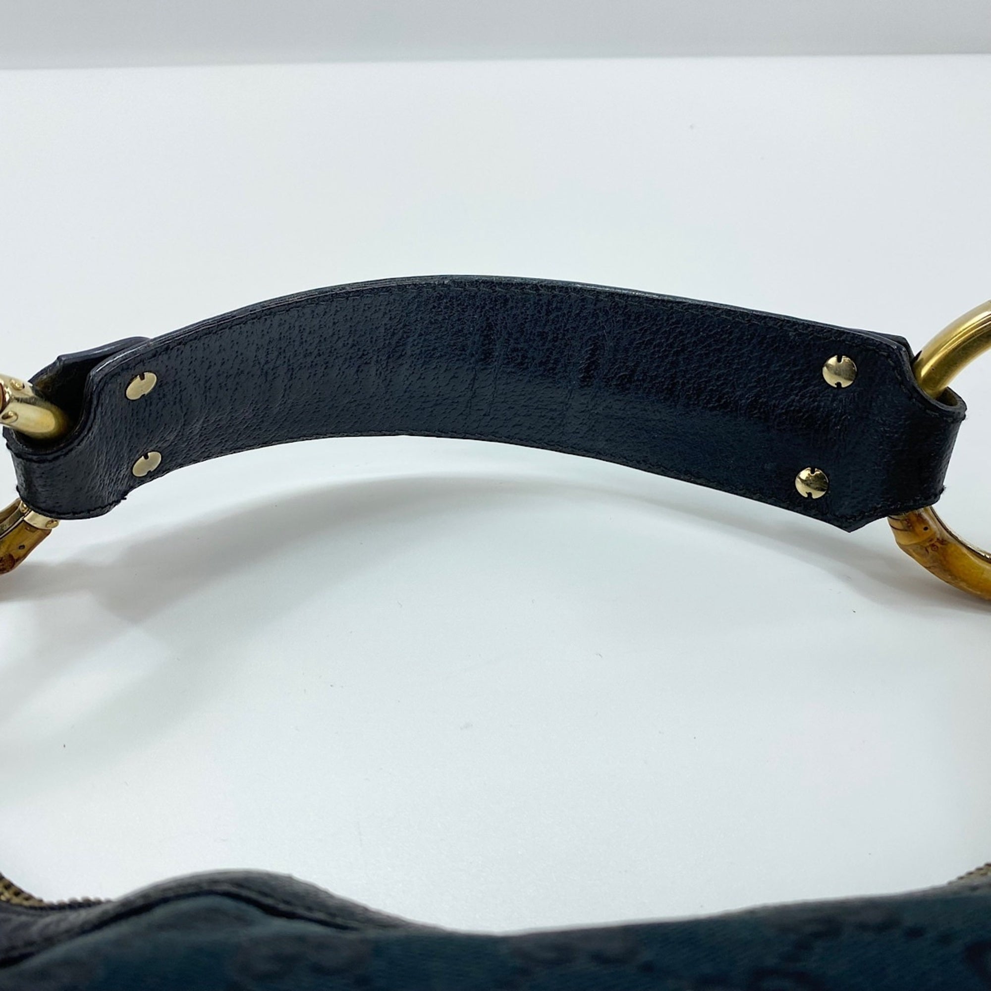 Gucci Black Bamboo Shoulder Bag (Pre-Owned)