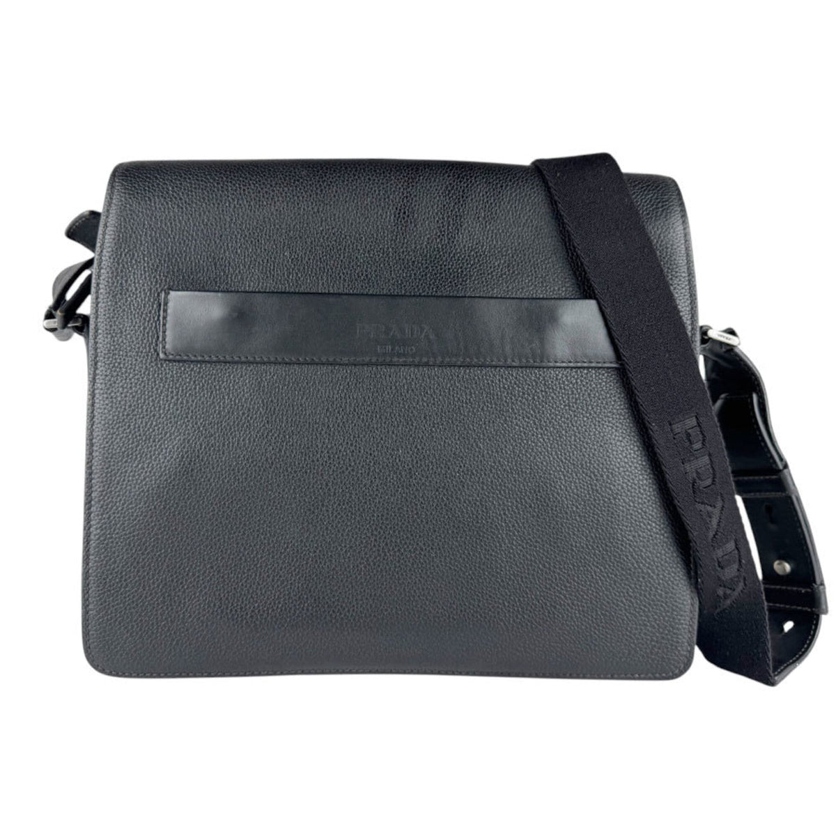 Prada Black Leather Shoulder Bag (Pre-Owned)