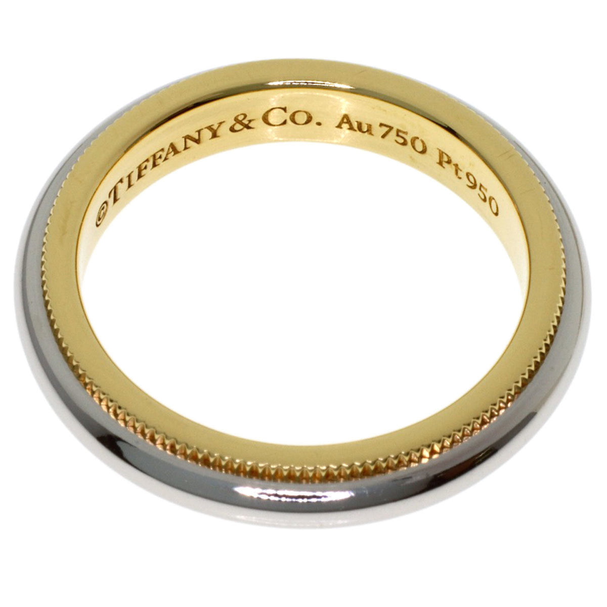 Tiffany Platinum Yellow Gold Yellow Gold (18K) Platinum 950 Band Ring (Pre-Owned)