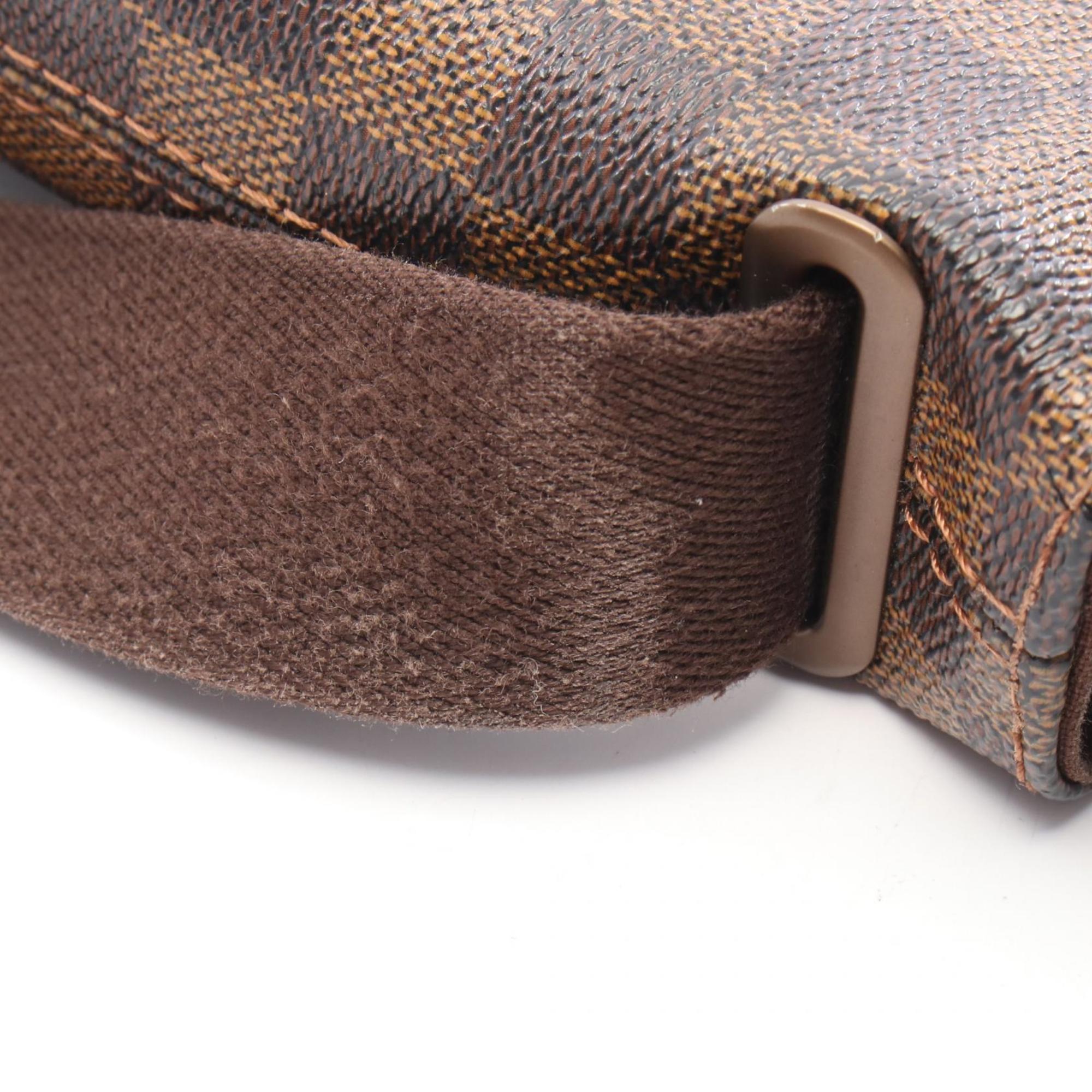 Louis Vuitton Brown Damier Canvas Coated Canvas Leather Handbag Shoulder Bag (Pre-Owned)
