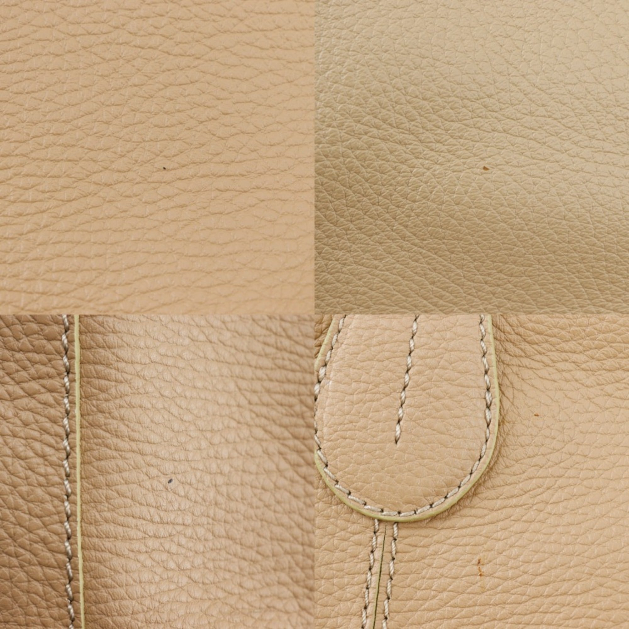 Tod's Beige Leather Handbag Tote Bag (Pre-Owned)