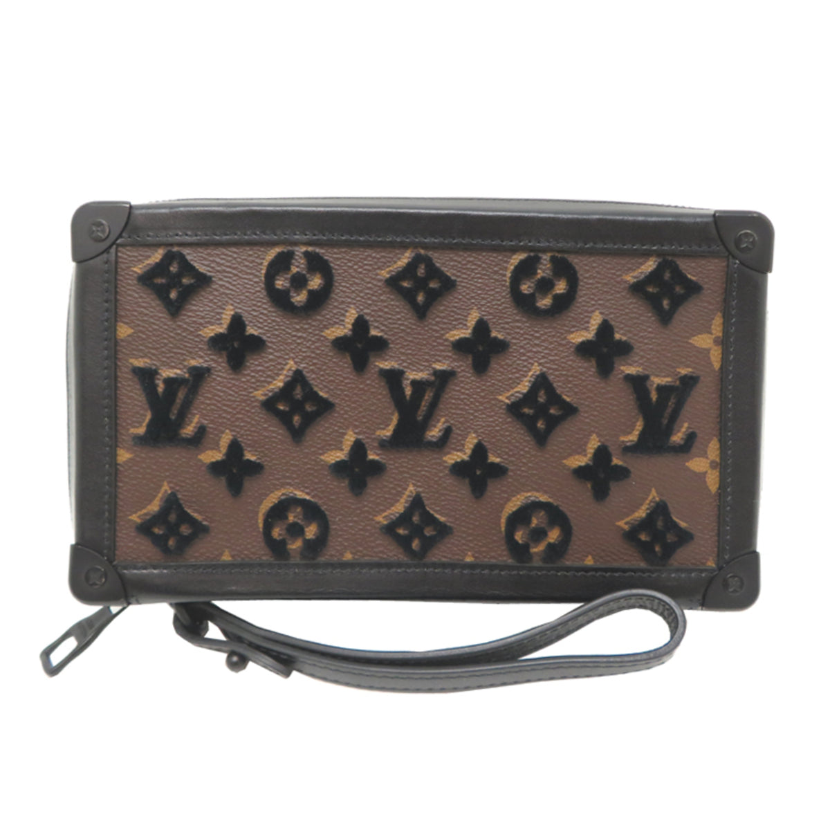 Louis Vuitton Black Monogram Clutch Bag (Pre-Owned)