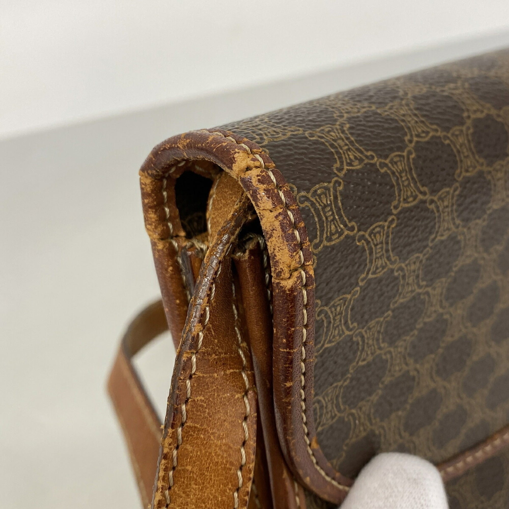 Celine Brown Pvc Shoulder Bag (Pre-Owned)