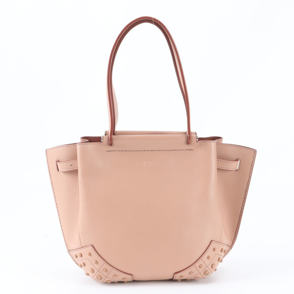 Tod's Pink Leather Handbag Tote Bag (Pre-Owned)