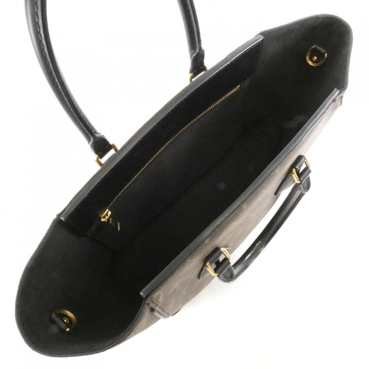 Louis Vuitton Black Coated Canvas Handbag (Pre-Owned)