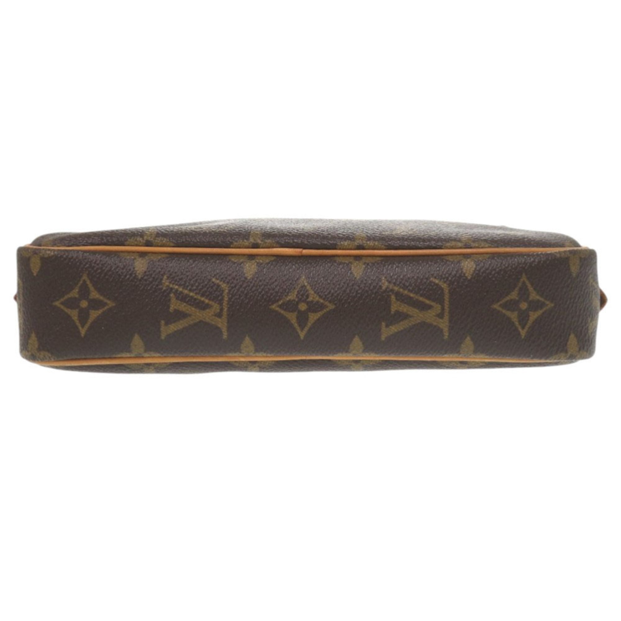 Louis Vuitton Brown Monogram Canvas Shoulder Bag (Pre-Owned)
