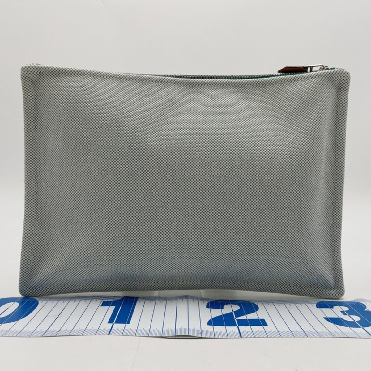 Hermes Blue Toile H Pouch (Pre-Owned)