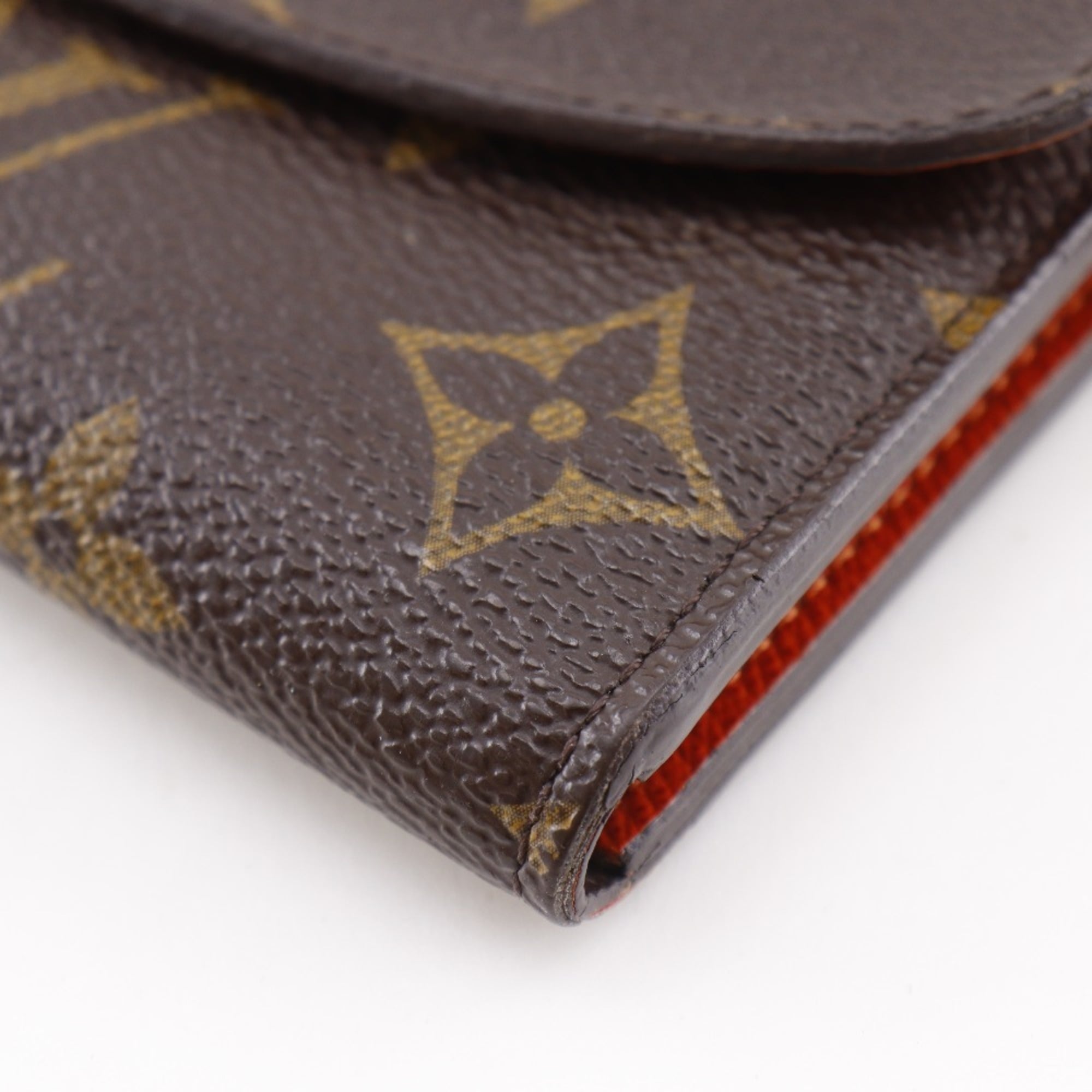 Louis Vuitton Brown Monogram Orange Monogram Long Wallet (Bi-Fold) (Pre-Owned)