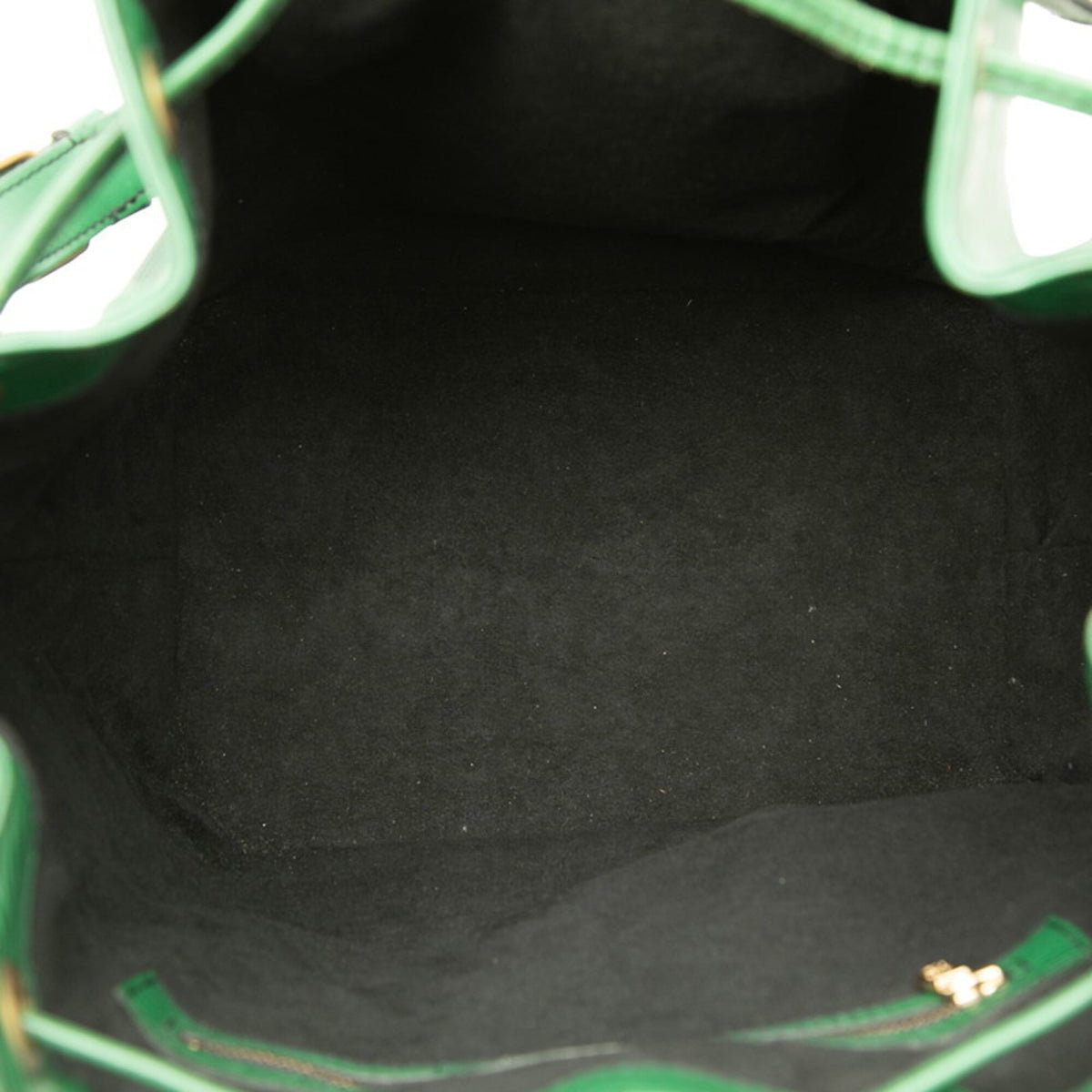 Louis Vuitton Borneo Green Leather Shoulder Bag (Pre-Owned)