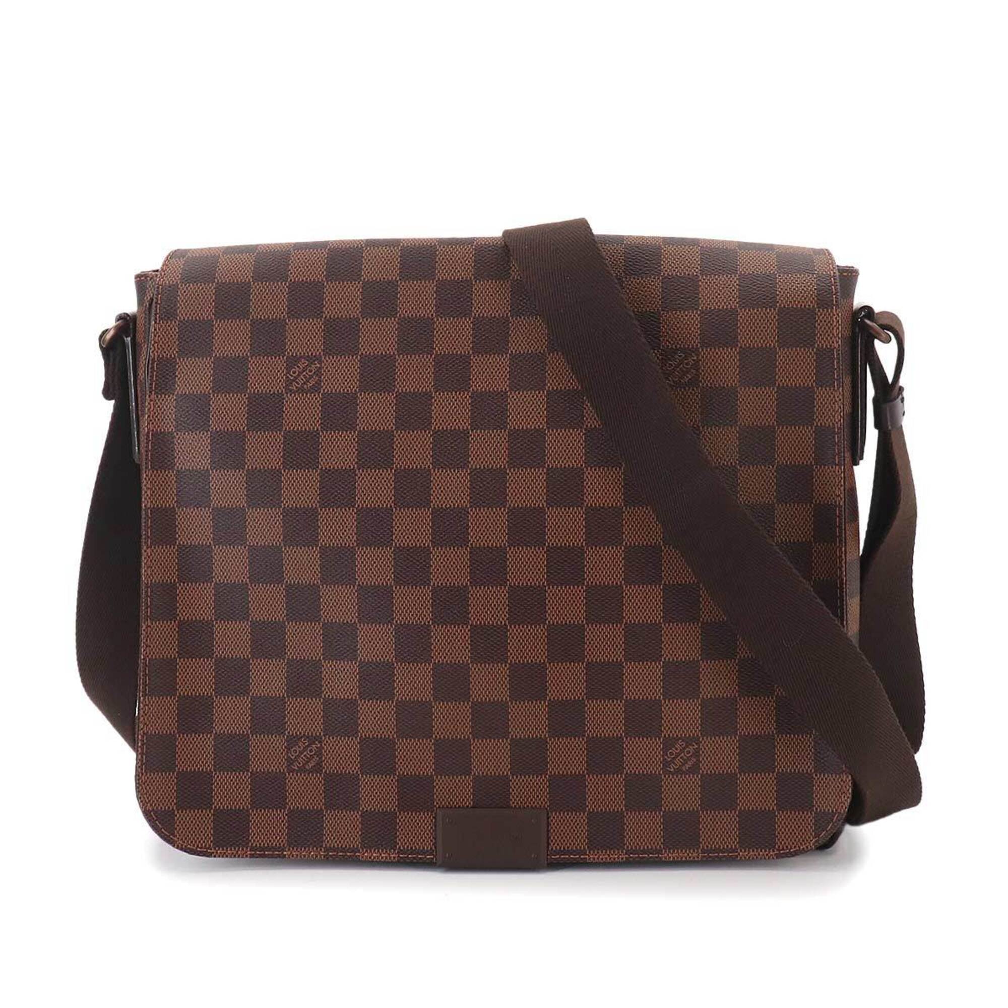 Louis Vuitton Damier Canvas Ebene Damier Canvas Handbag Shoulder Bag (Pre-Owned)