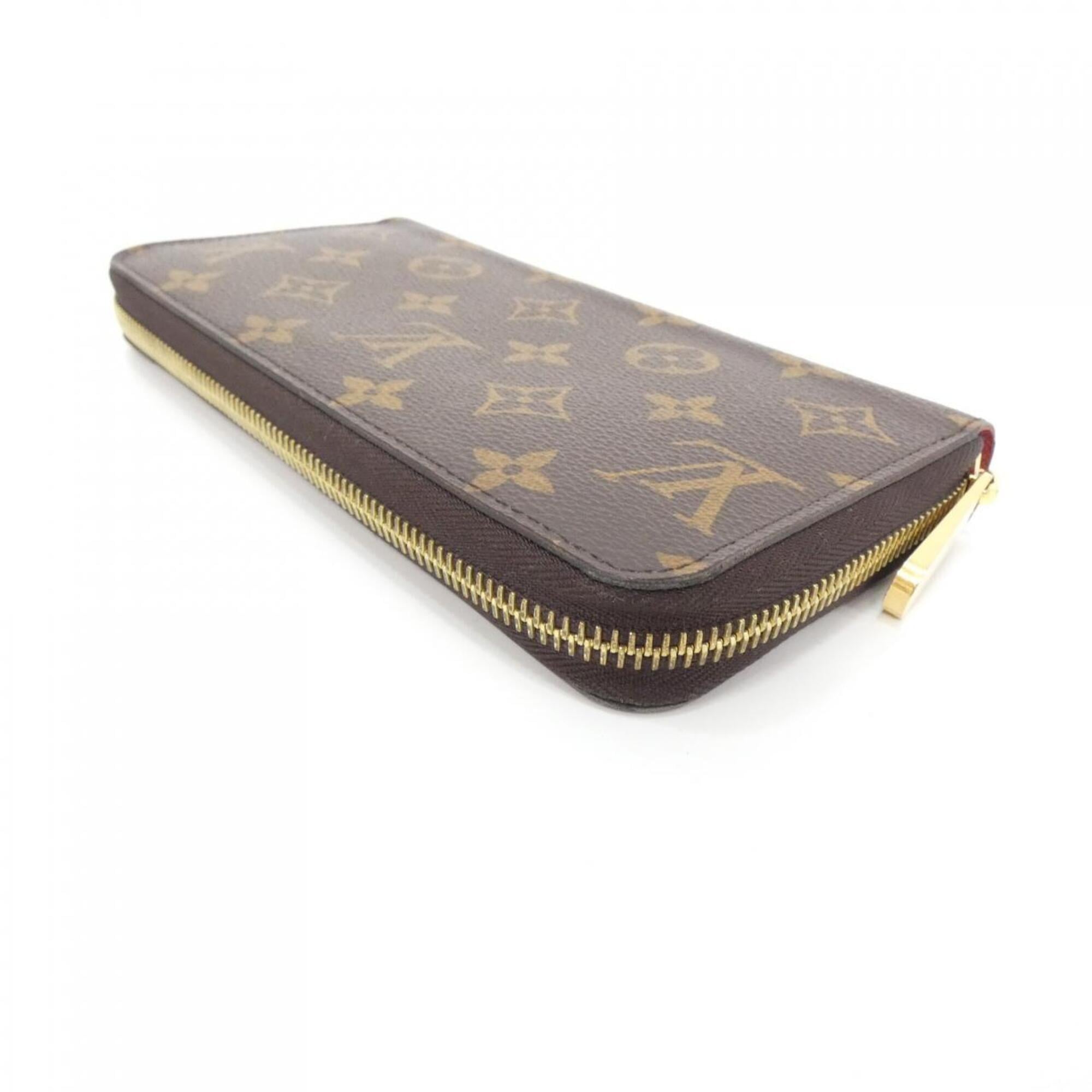 Louis Vuitton Coquelicots Marron Coated Canvas Long Wallet (Bi-Fold) (Pre-Owned)